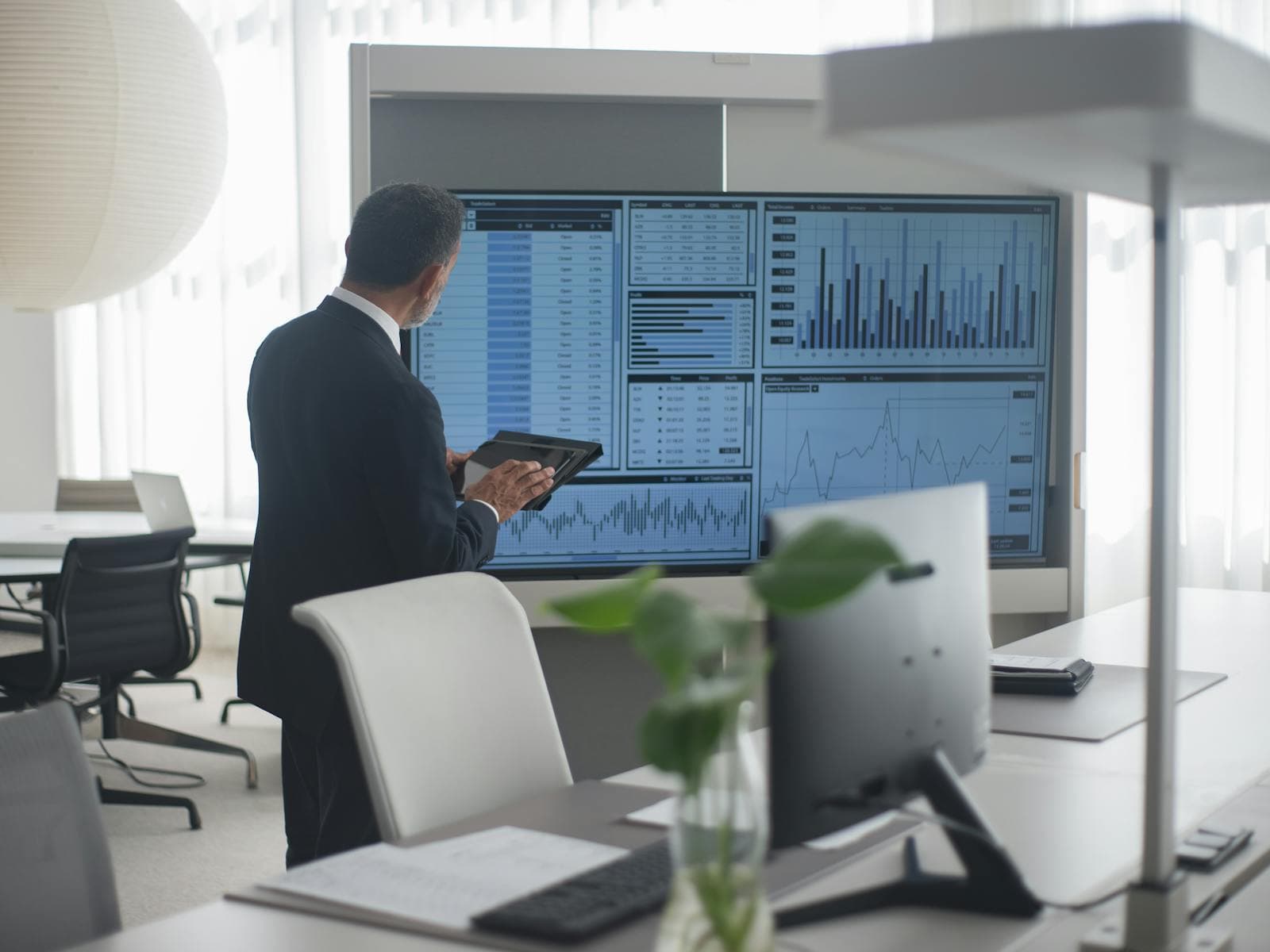 Financial Services operating environment · representative photograph of the work this industry runs.